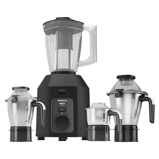 HAVELLS Hexo Plus 1100 Watt 4 Jars Mixer Grinder (Black)