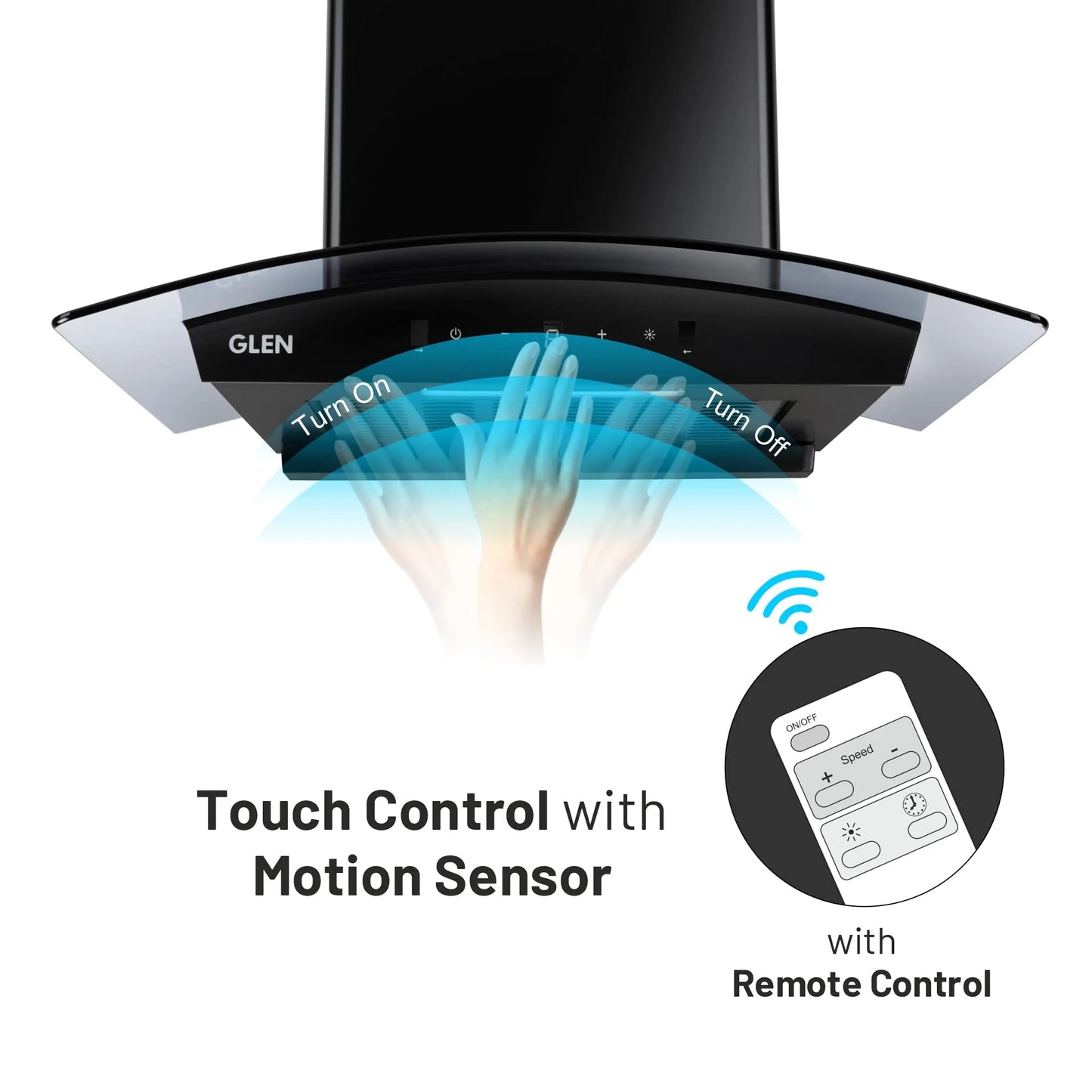 Glen Auto Clean Filter less Chimney 1500m3/h Suction