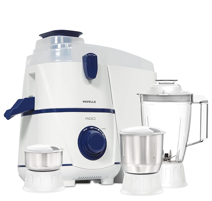 Havells Juicer Mixer Grinder Rigo 500 Watts 2 Jar JMG