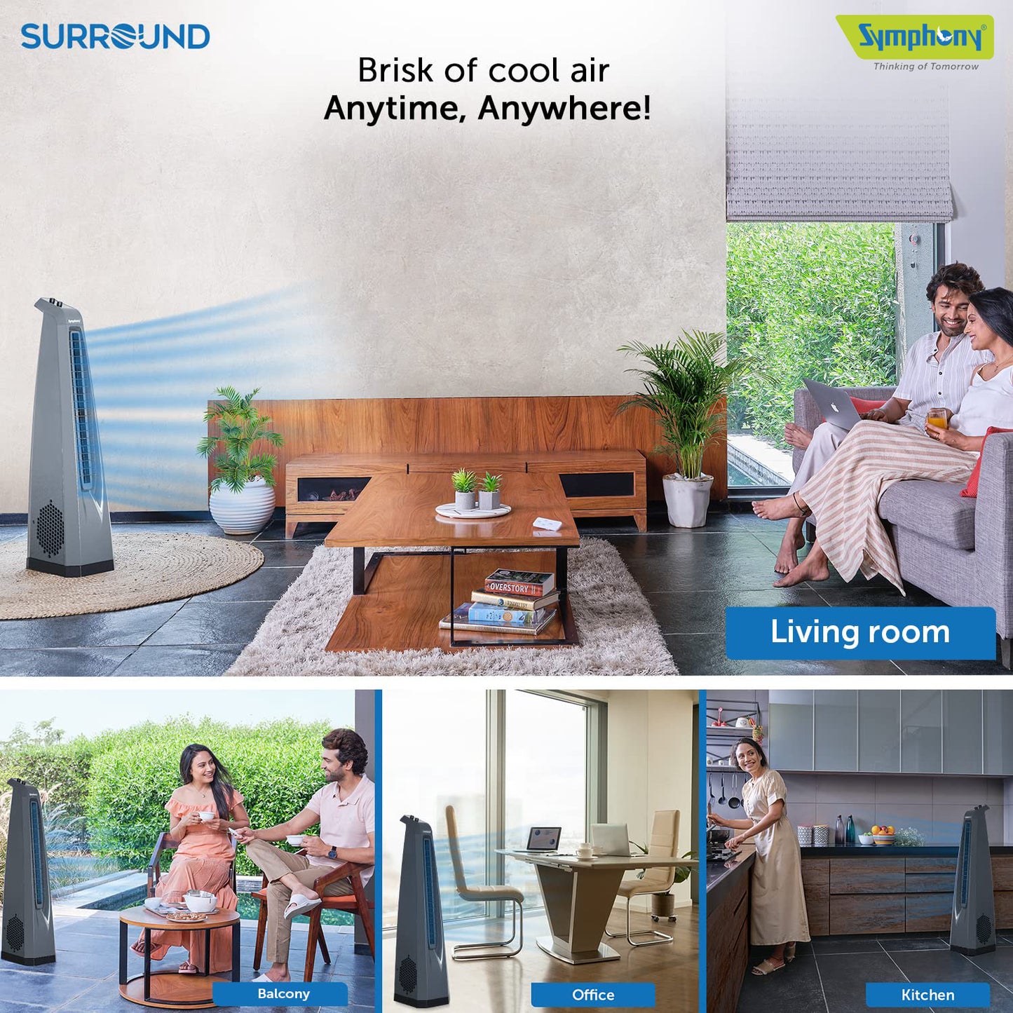 Symphony Bladeless Tower Fan Surround (Grey)