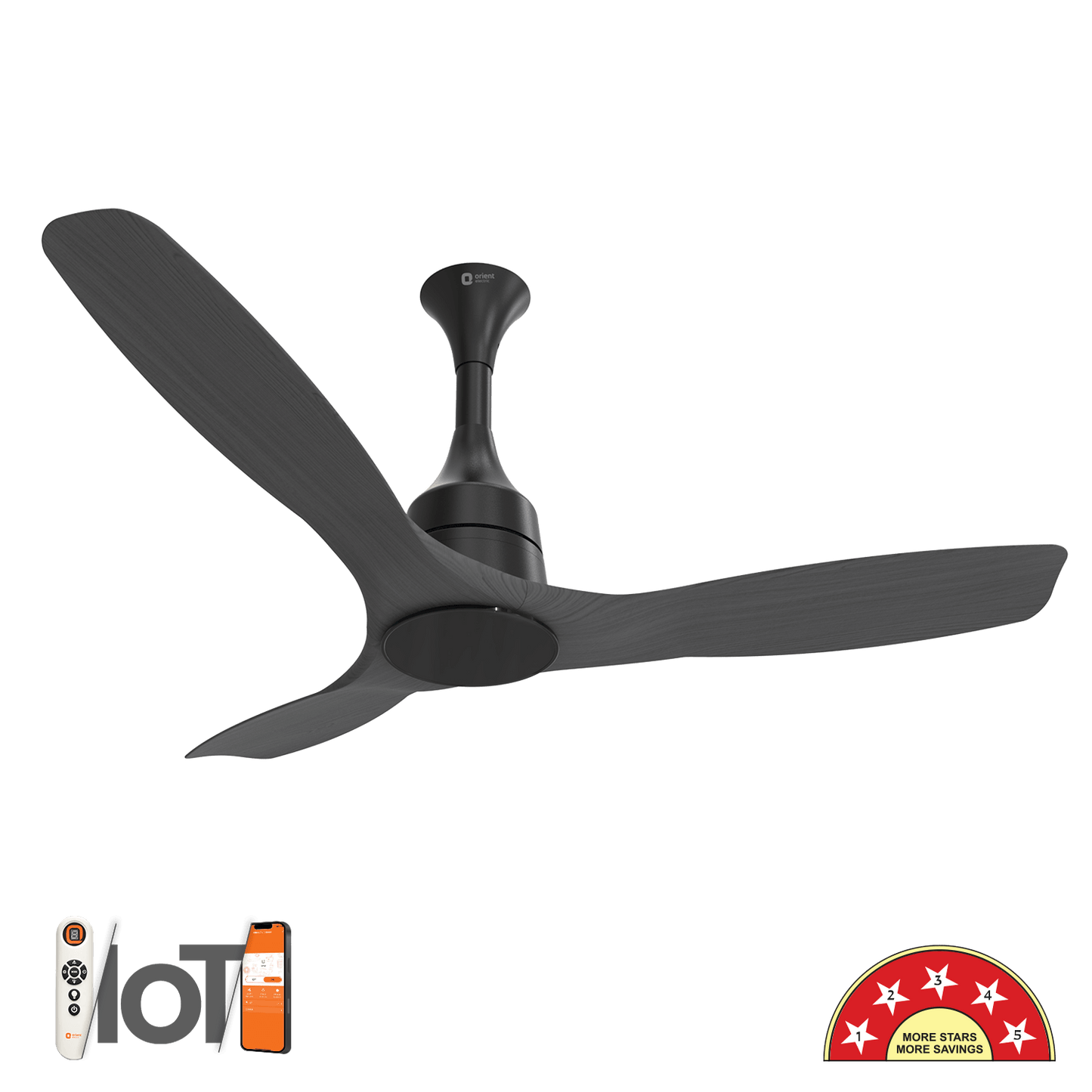 Aerosense Smart BLDC Ceiling Fan Underlight Ash Wood