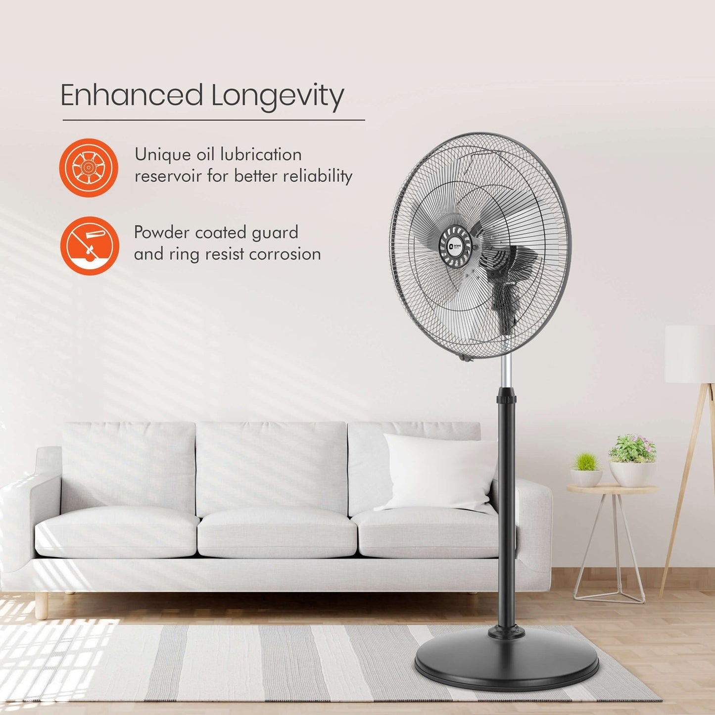 Tornado-II 450mm Pedestal Fan Chrome