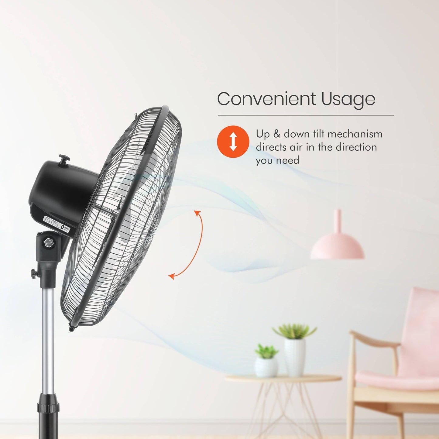Tornado-II 450mm Pedestal Fan Chrome