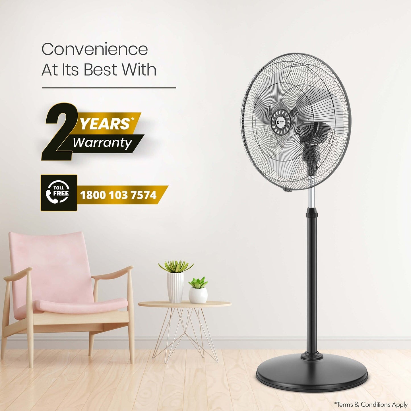 Tornado-II 450mm Pedestal Fan Chrome
