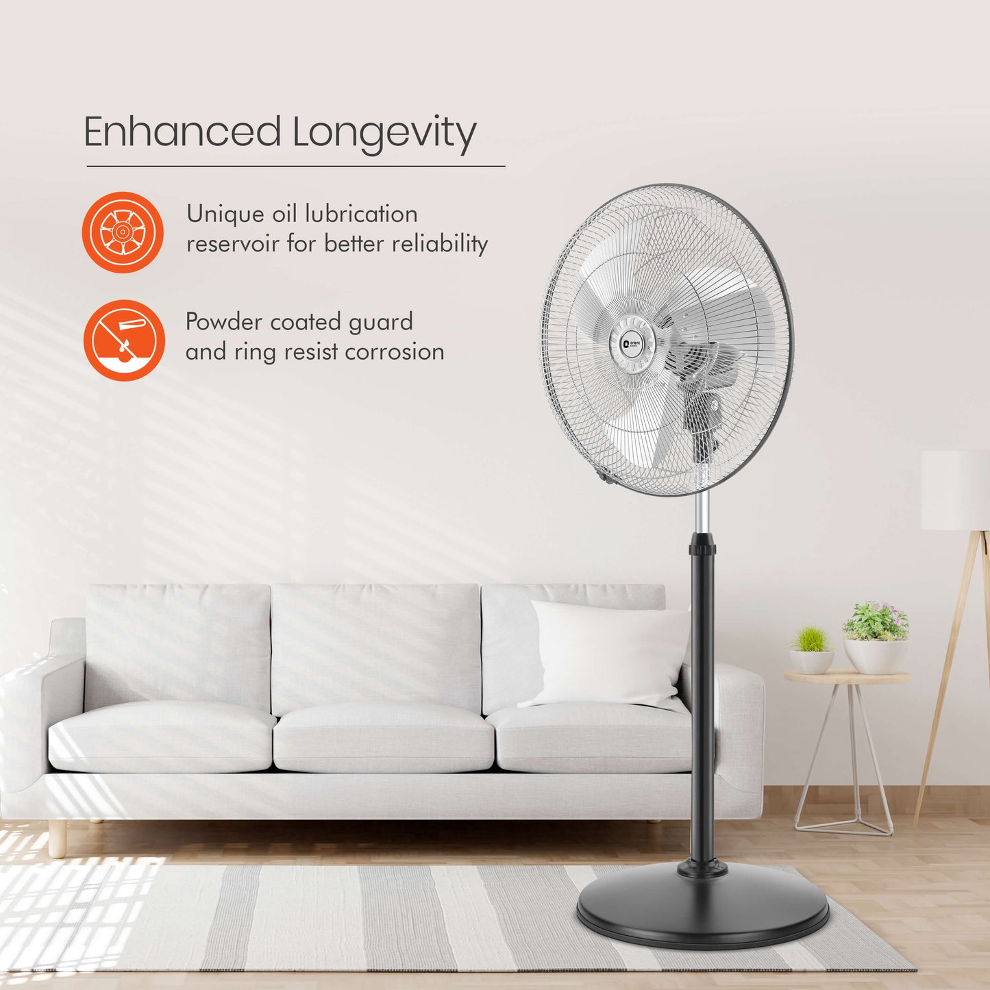 Tornado-II 450mm Pedestal Fan Chrome