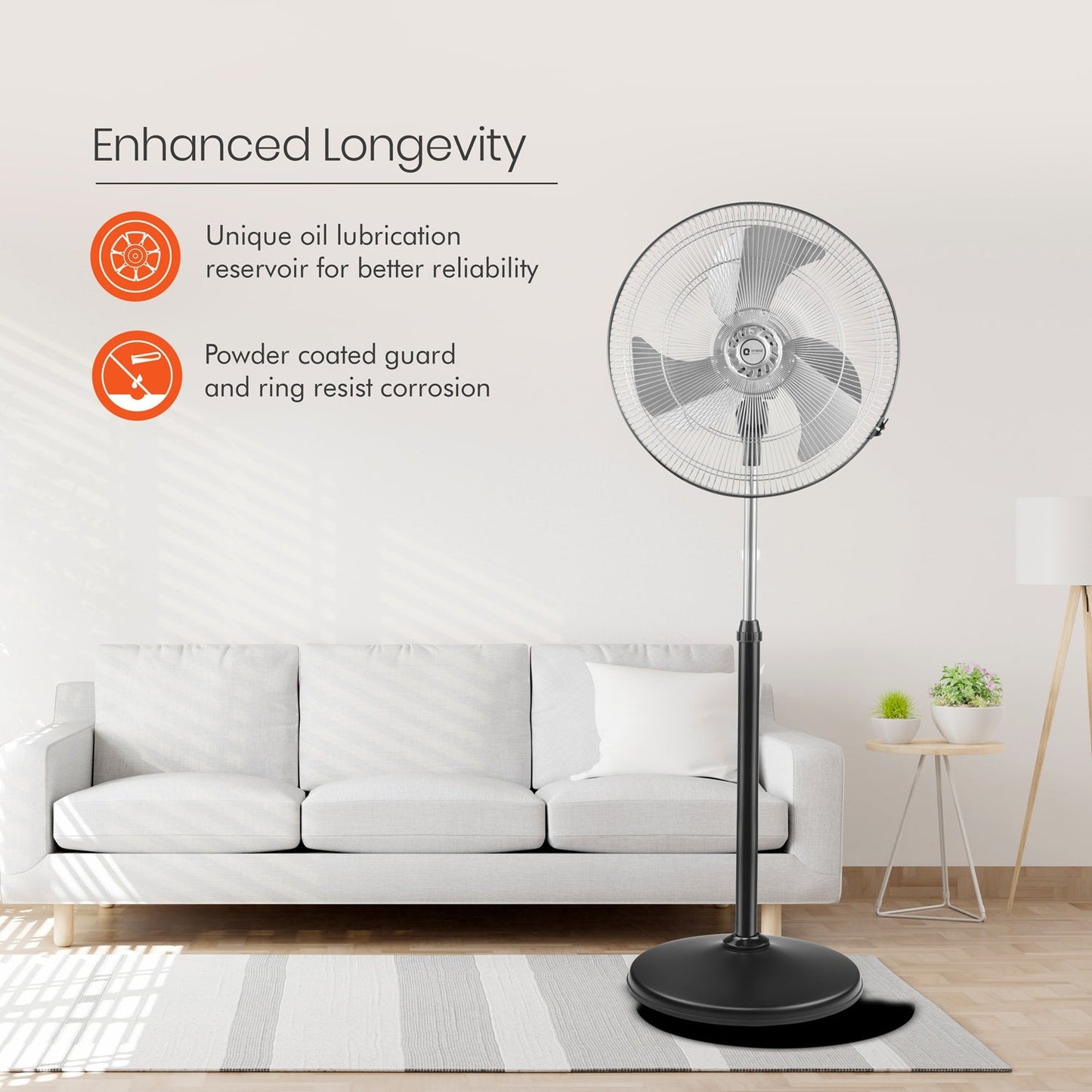 Tornado-II 450mm Pedestal Fan Chrome