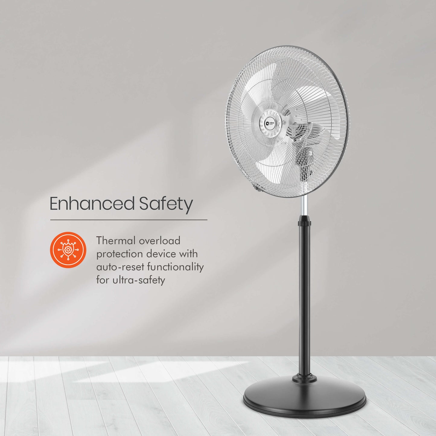 Tornado-II 450mm Pedestal Fan Chrome