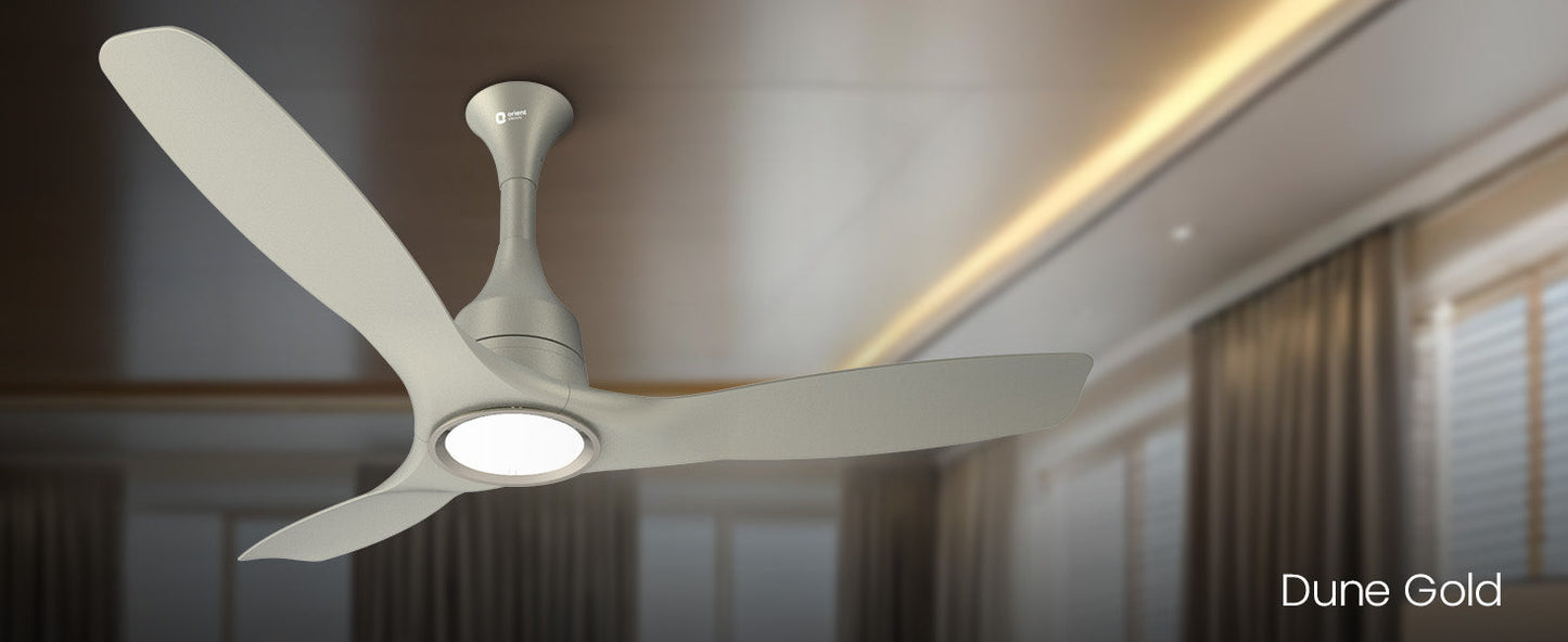Aerosense Smart BLDC Ceiling Fan Underlight Ash Wood
