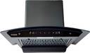 Hindware EVITA 60 | Suction:1200 m³/hr* | Filterless | 3 Speed Gesture Control | Auto Clean Wall Mounted BLACK 1200 CMH Chimney