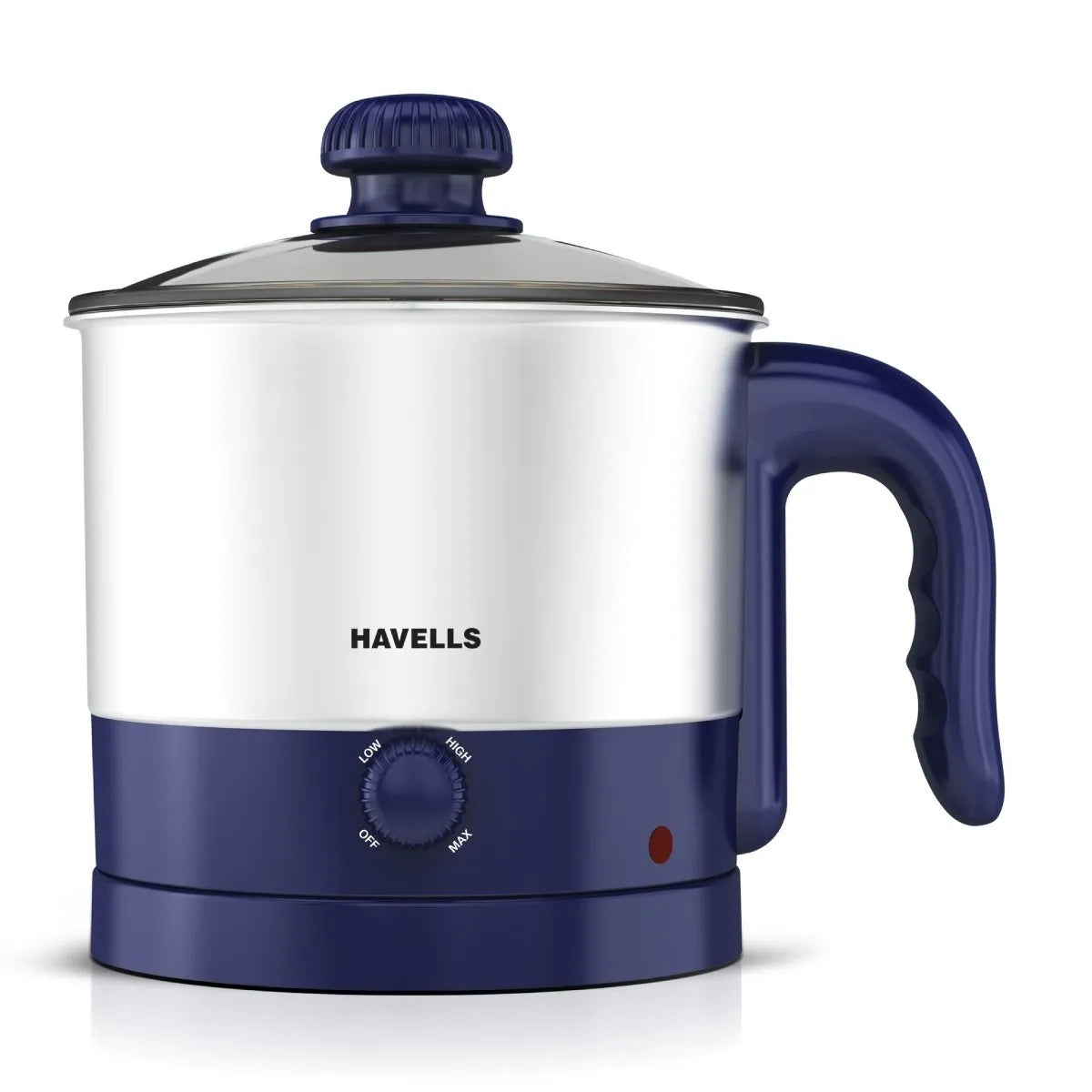 Havells Steamor Multicook Electric Kettle | Egg Boiler, Steamer & Idli Maker | 600 Watts, 1.2L