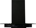Hindware Mariana Autoclean 60cm 1200m3/hr Flat Glass Straight Auto Clean Wall Mounted Black 1200 CMH Chimney
