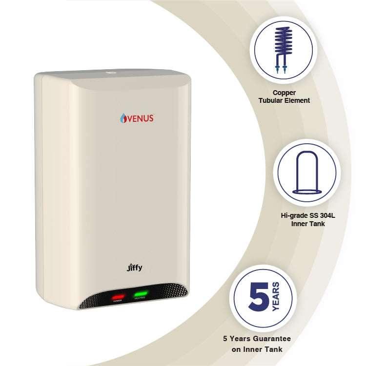 Venus Instant Water Heater Jiffy 3 Ltr Ivory