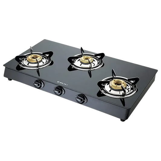 Bajaj Gas Stove Glass Top 3 Burners 3BJ GP6