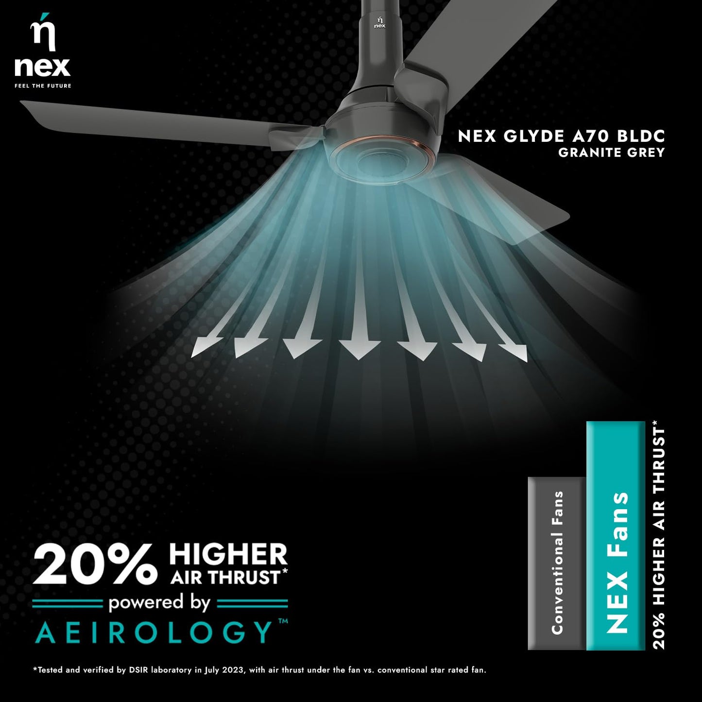 Nex by Bajaj BLDC Ceiling Fan A70 with Remote