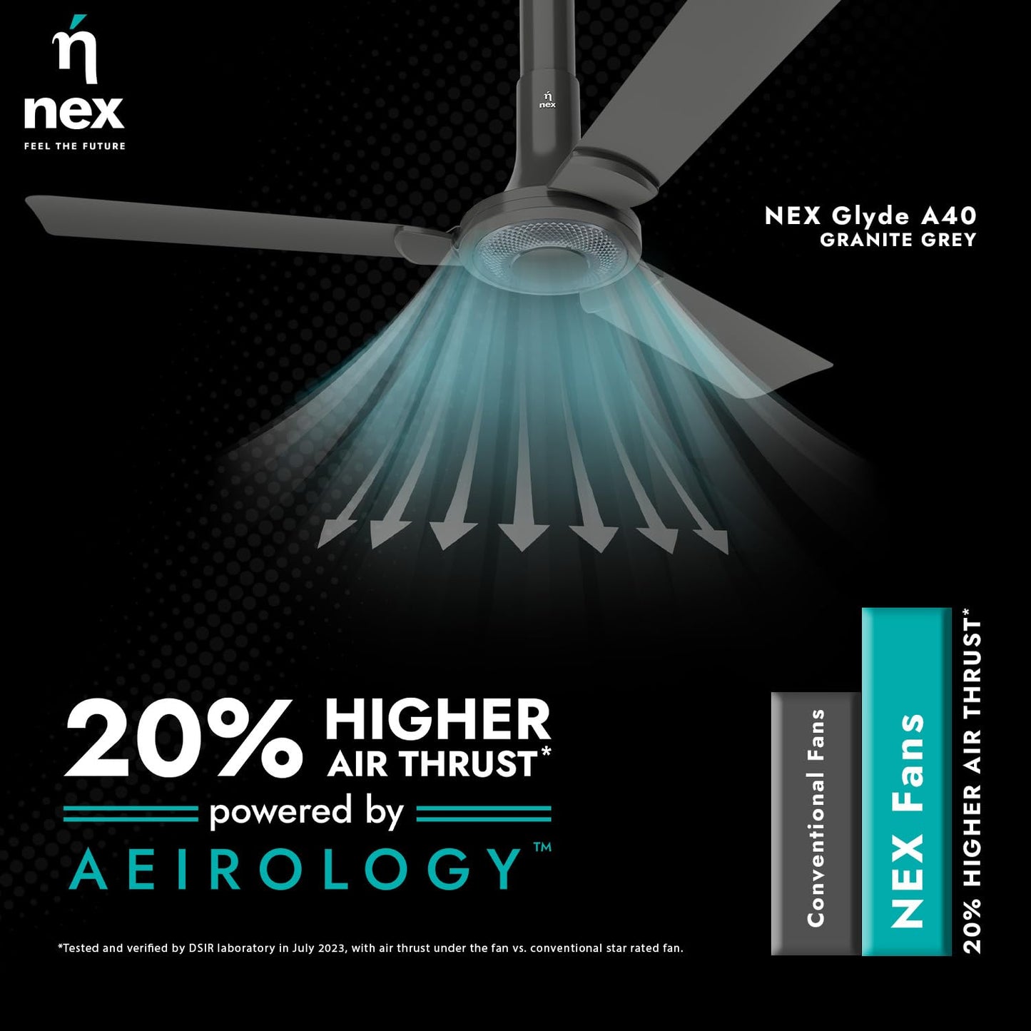 Nex by Bajaj Ceiling Fan Glyde A40