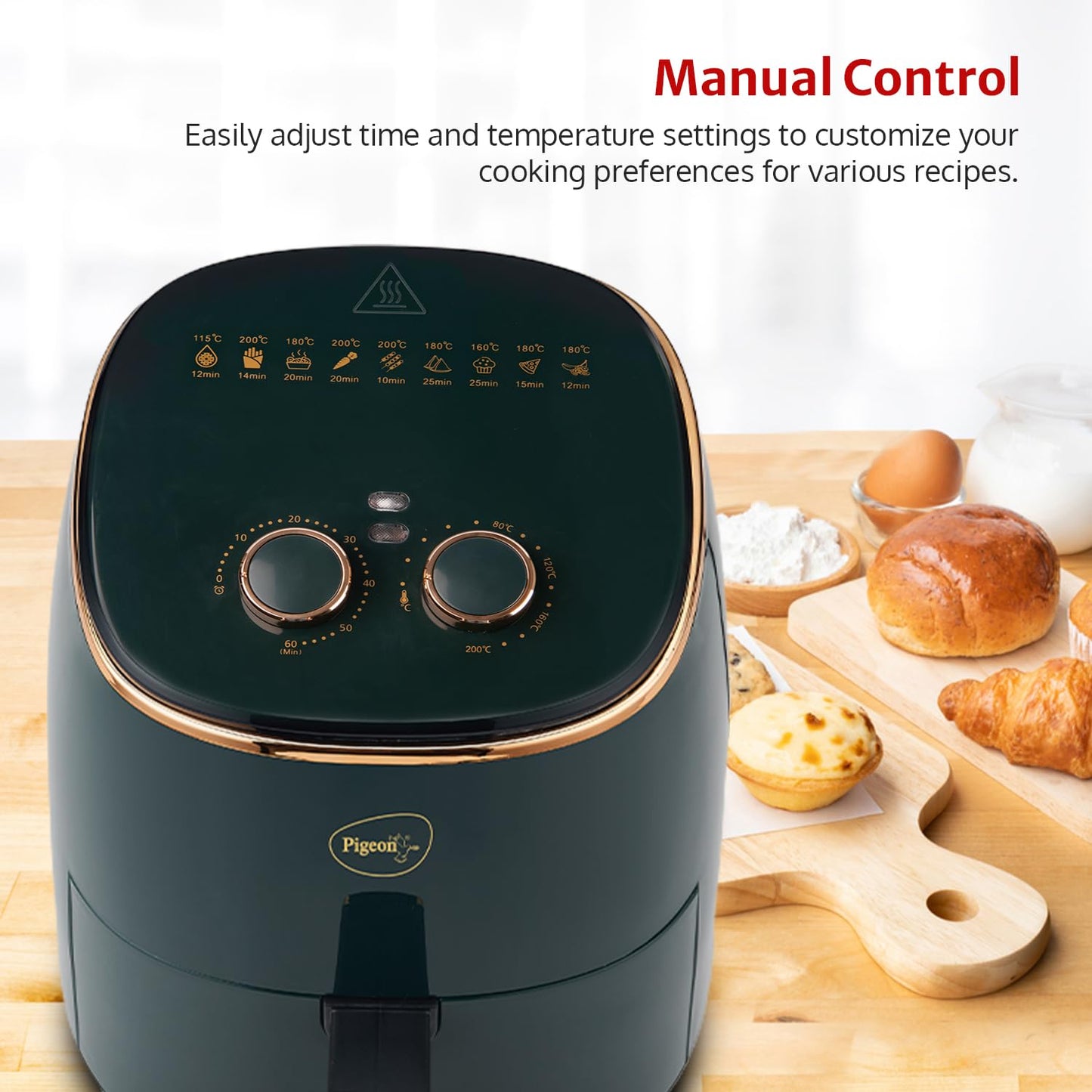 Pigeon Healthifry Manual Air Fryer 4.2L