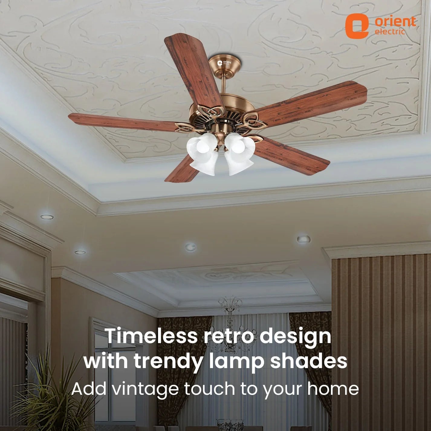 Orient Electric 1300mm Subaris Underlight Designer Ceiling Fan with Remote