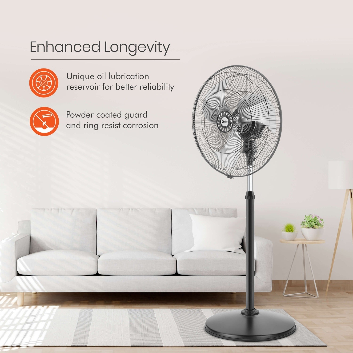 Tornado-II 450mm Pedestal Fan Chrome