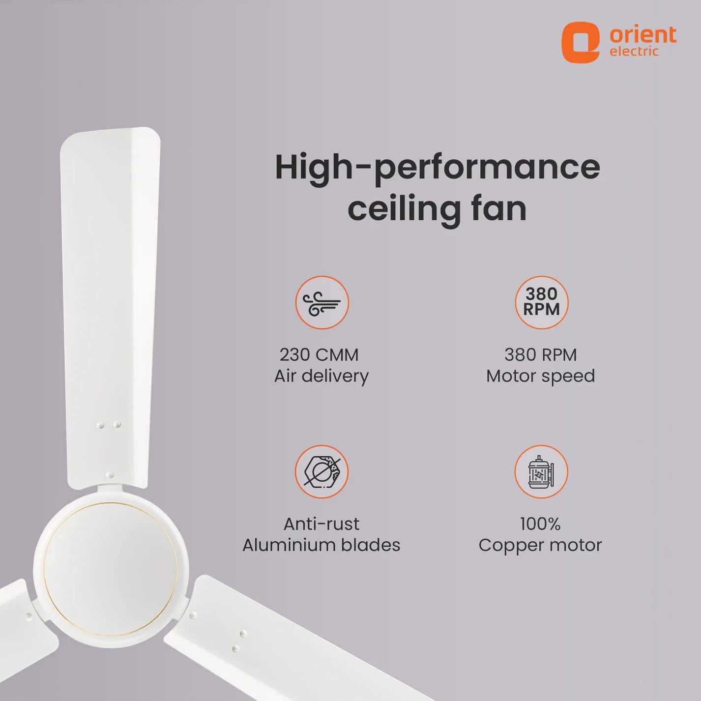 Orient Ceiling Fan Falcon Speedstar