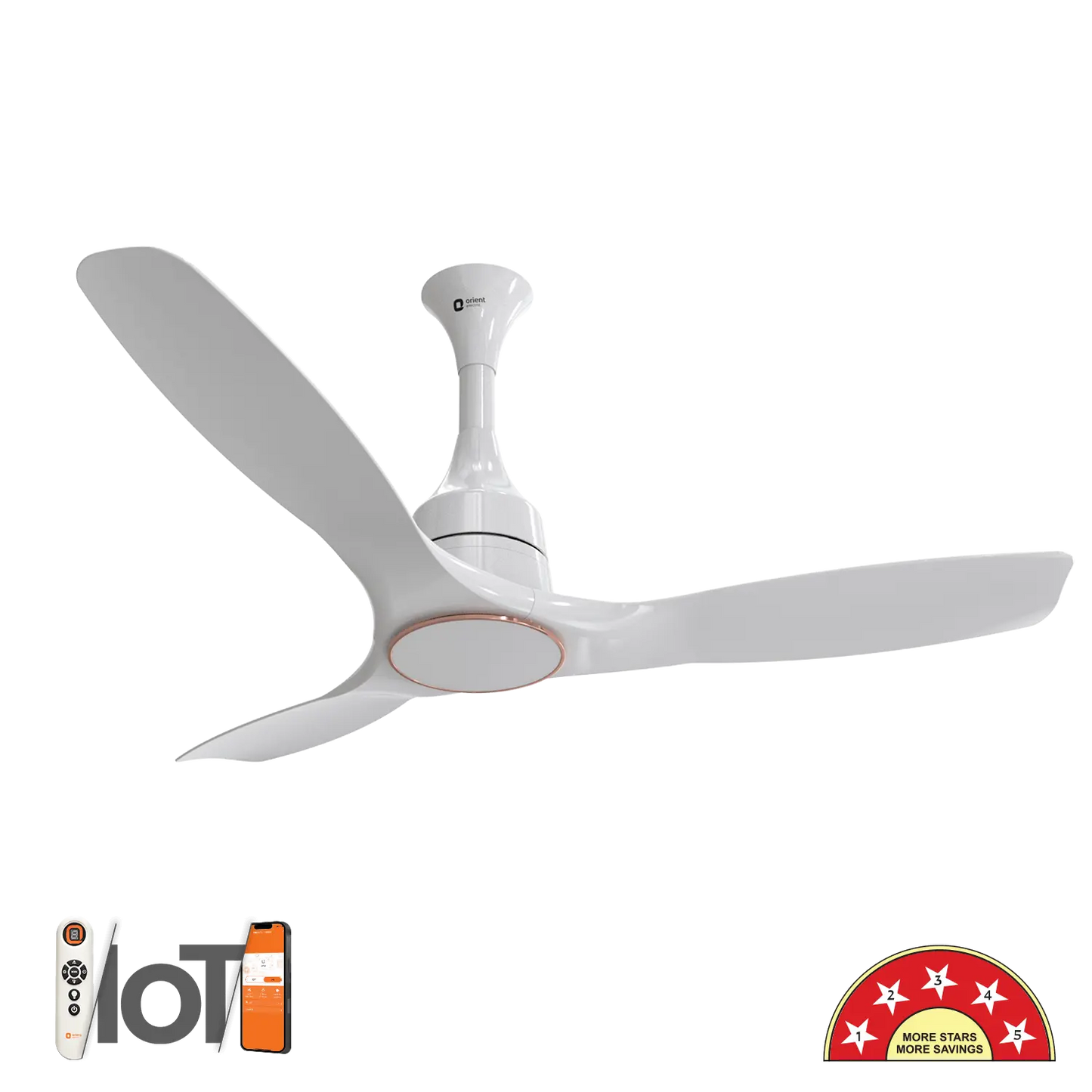 Aerosense Smart BLDC Ceiling Fan Underlight Ash Wood