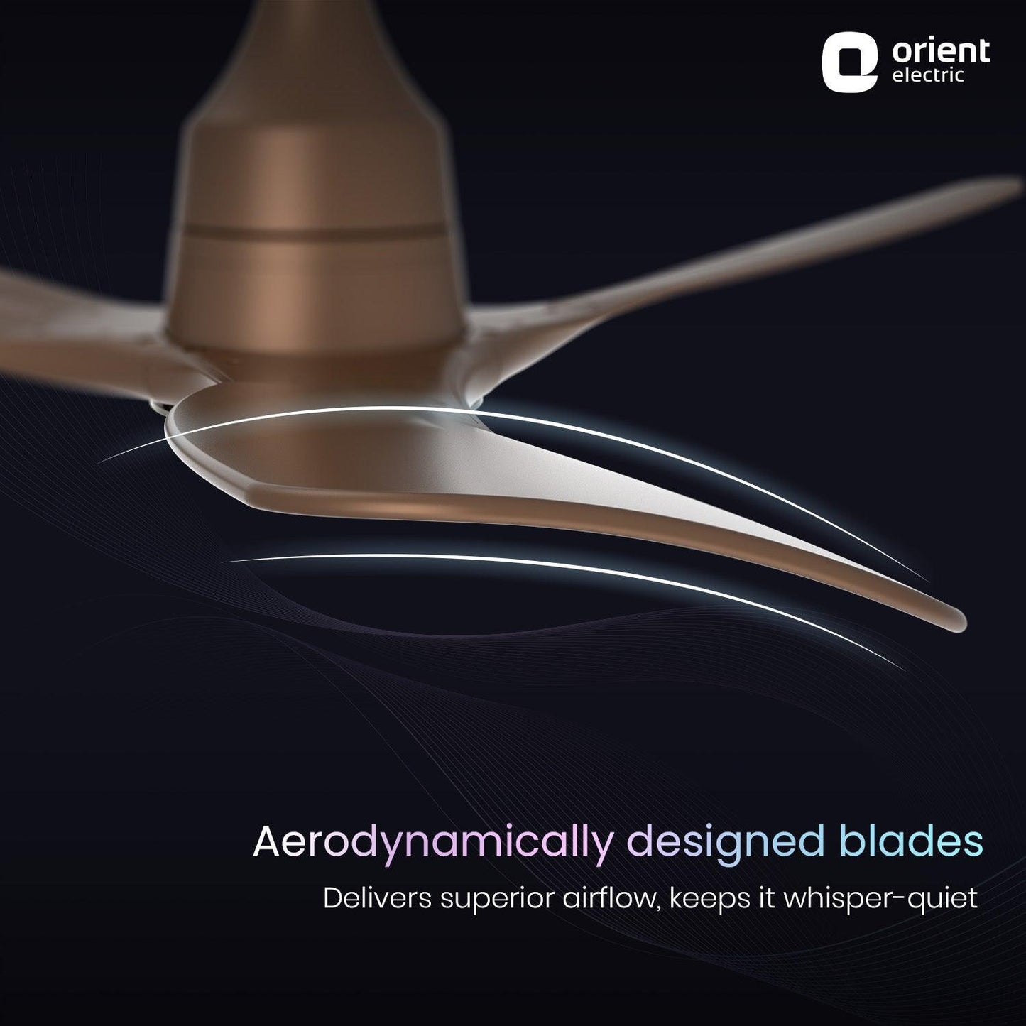 Aerosense Smart BLDC Ceiling Fan Underlight Ash Wood