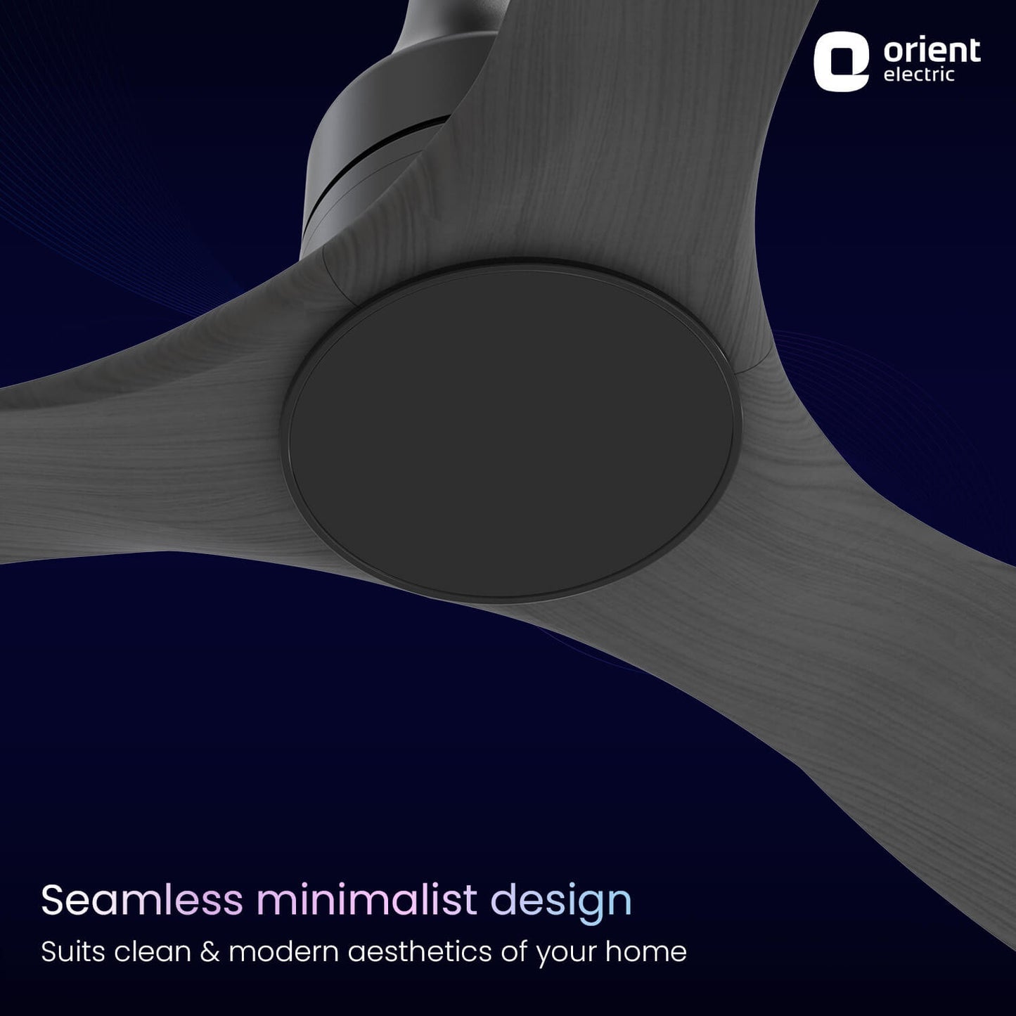 Aerosense Smart BLDC Ceiling Fan Underlight Ash Wood