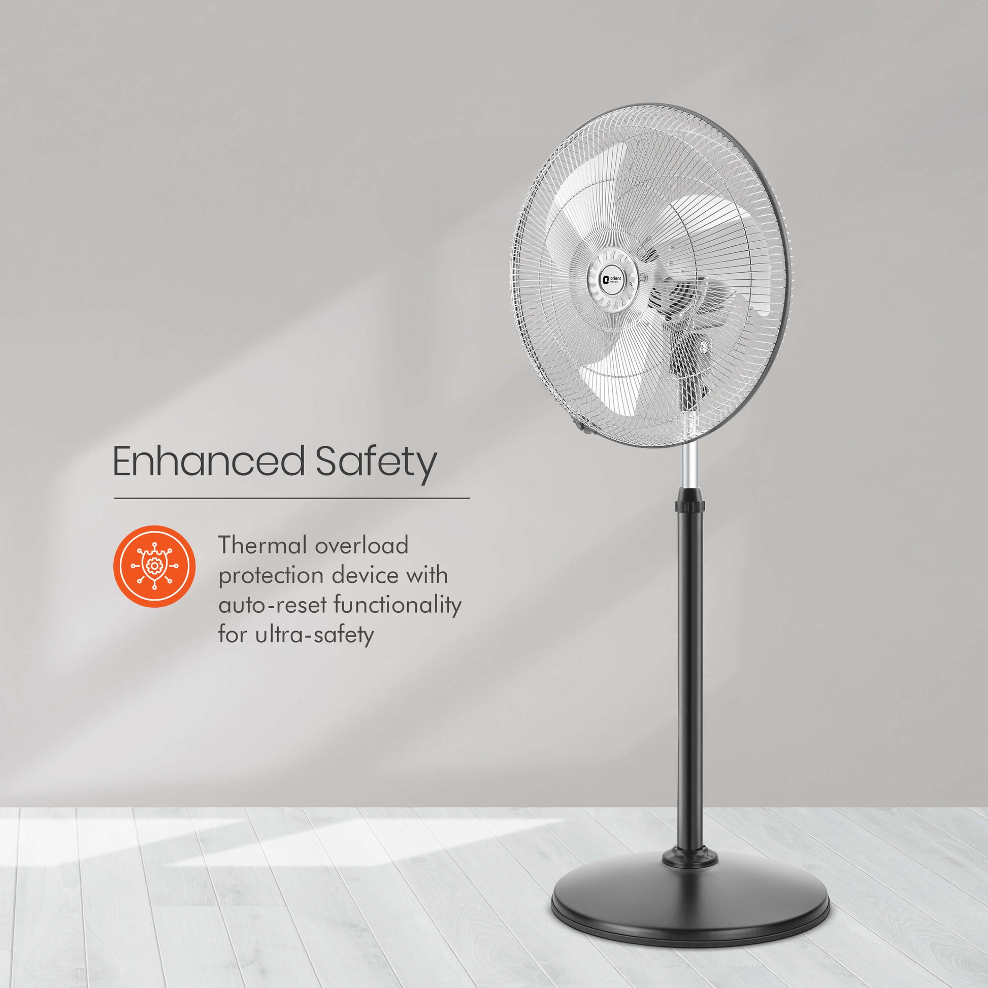 Tornado-II 450mm Pedestal Fan Chrome