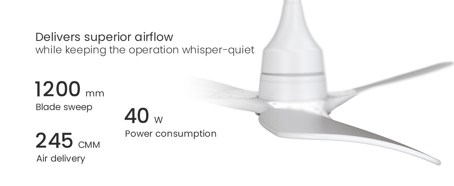 Aerosense Smart BLDC Ceiling Fan Underlight Ash Wood