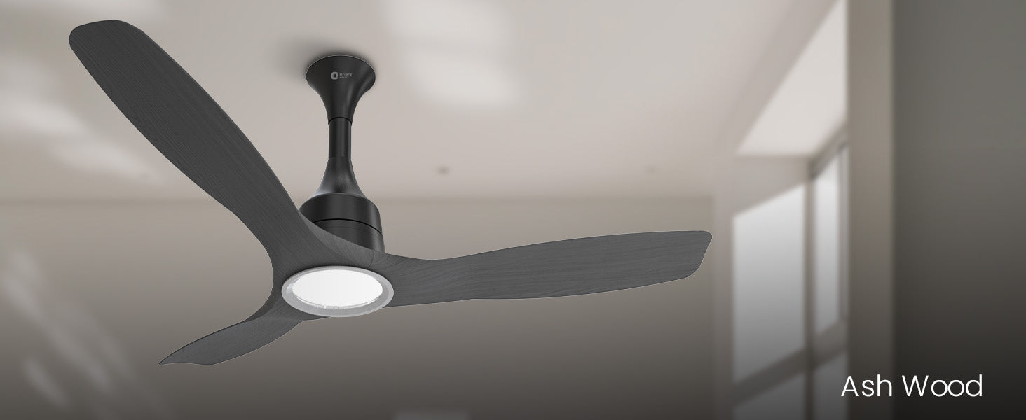 Aerosense Smart BLDC Ceiling Fan Underlight Ash Wood