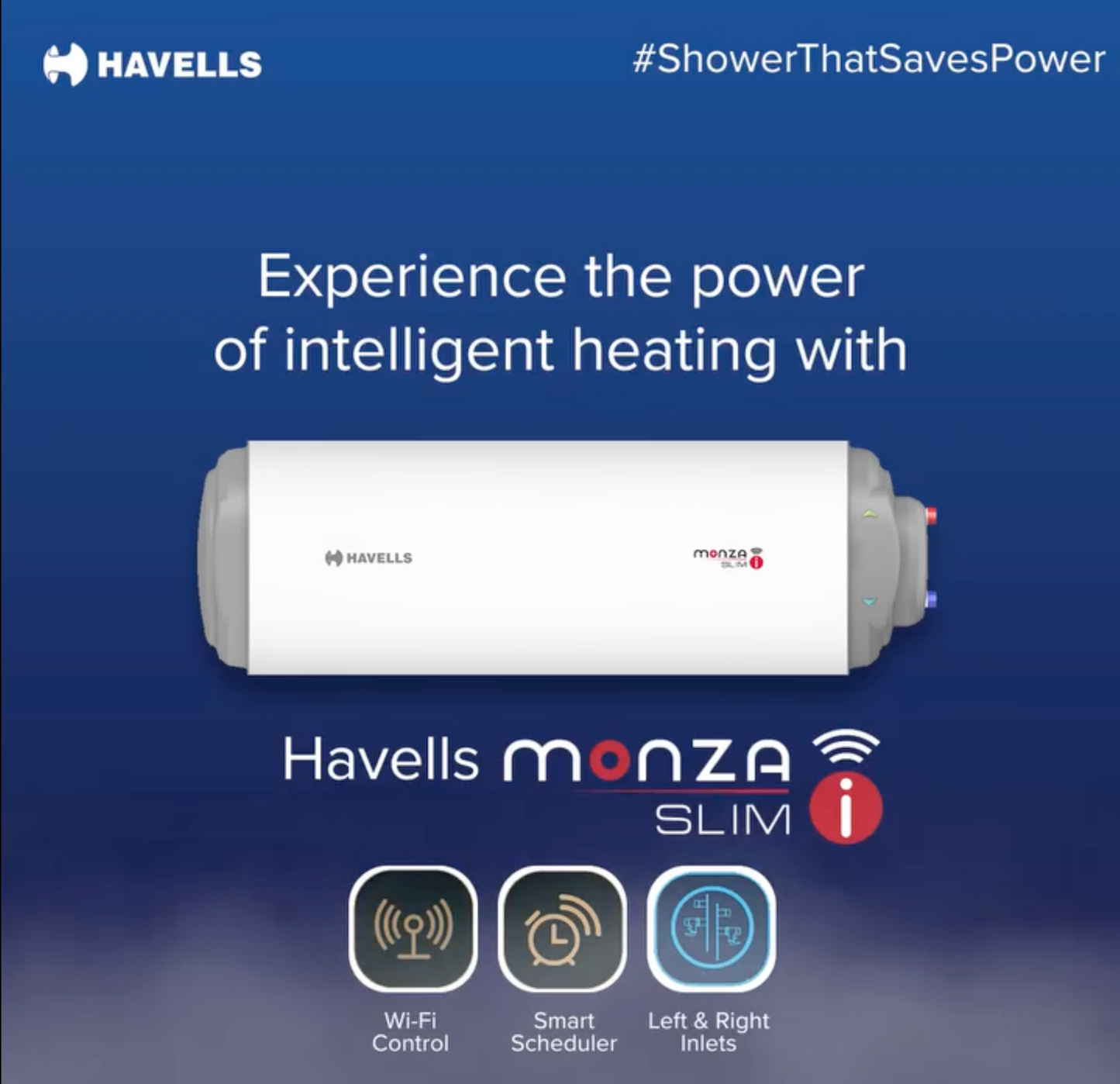 Havells Monza Slim i (Right) 4S 15 Litre Storage Water Heater