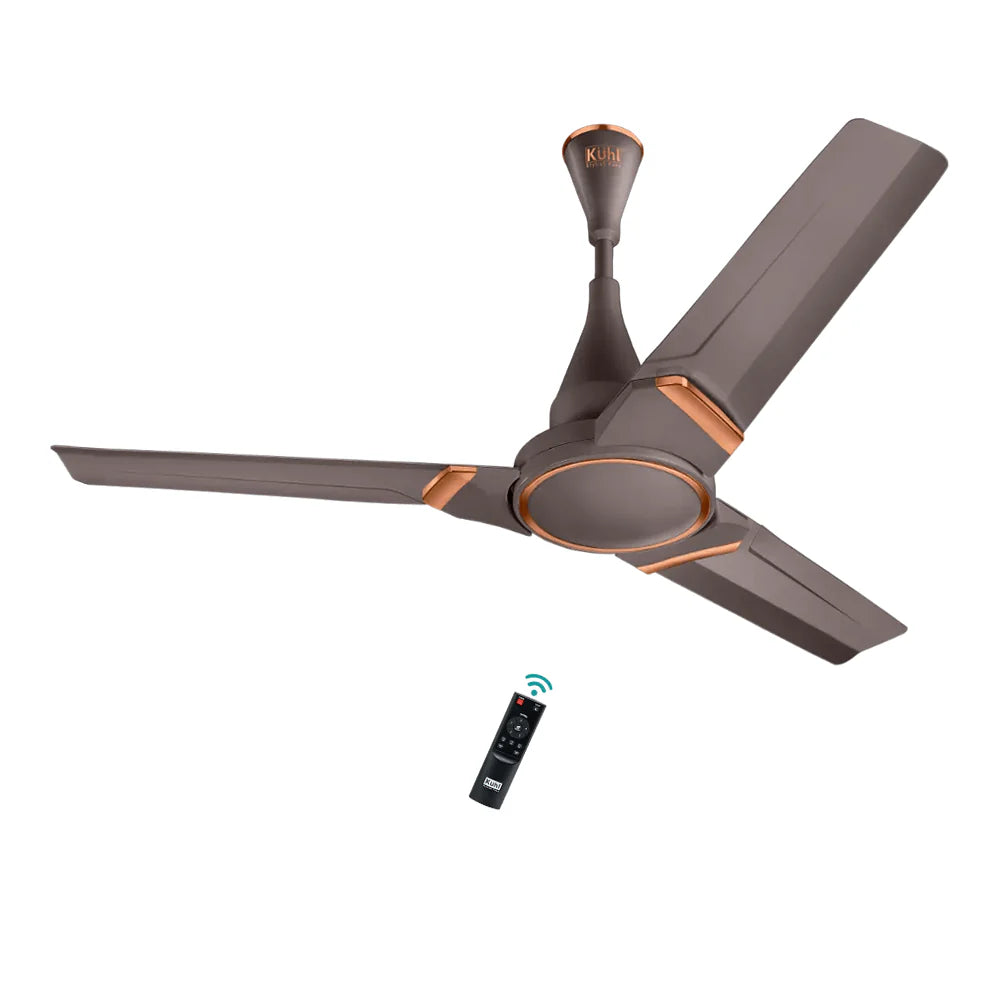 Kühl Prima A3 BLDC 65% Power Saving BLDC Ceiling Fan With Remote | BEE 5 Star Rated & ISI Marked | High Air Flow | 5 Year Warranty on Motor / 1200mm